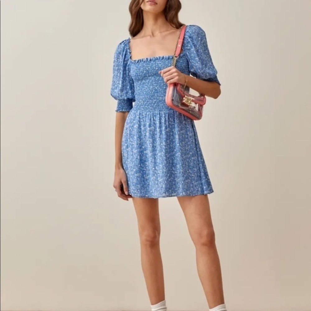 💙Reformation Elle Dress Suzette - Picture 4 of 7